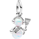 Pandora Opalescent Snowman Dangle Charm - Silver/Multicolour