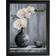 ARTI BALTA Diamond Orchid Black Poster 30x40cm