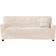 Great Bay Home Velvet Plush Stretch Loose Sofa Cover White (243.8x94)