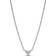 Pandora Triple Stone Heart Collier Necklace - Silver/Transparent