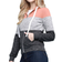 Women's Slim Fit Color Block Hoodie - Pink