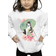 Disney Mulan Magnolia Collage Sweatshirt - White