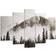 ARTTOR Fog Mountain Forest Black/White Bild 150x100cm