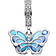 Pandora Butterfly Dangle Charm - Silver/Blue/Transparent