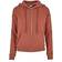 Urban Classics Women's Organic Terry Zip Up Hooded Sweatshirt - Terracotta