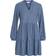 Vila Long Sleeved Knee Length Dress - Coronet Blue