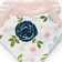 Sweet Jojo Designs Watercolor Floral Navy Blue & Pink Fabric Bandana Baby Bibs 3-pack