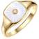 Glanzstücke München Ring - Gold/Mother Of Pearl/Transparent