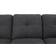 Devion Furniture Sectional with Ottoman Dark Gray Sofa 99.5" 5 Seater
