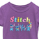 Lilo & Stitch Girl's Ice Cream Scoops T-shirt - Purple Berry