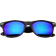 ZeroUV Mirror Square Sunglasses Black/Blue