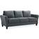 Lifestyle Solutions Willow Dark Gray Sofa 80.3" 3 Seater