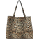 Scarleton Reversible Large Tote Bag - Black/Leopard