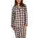 Lady Avenue Cotton Flannel Pyjamas - Army/Terracotta