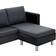vidaXL 3-Seater With Cusions Black Sofa 74" 3 Seater