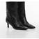Mango Leather Ankle Boots - Black
