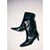Mango Leather Ankle Boots - Black
