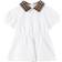 Burberry Baby Check Collar Cotton Polo Shirt Dress - White (80784591)