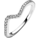 Pandora Sparkling Wave Ring - Silver/Transparent