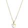 Amor Heart Pendant Necklace - Gold/Silver/Transparent