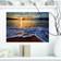 Design Art Peaceful Sandy Beach with Waves Blue Wall Decor 20x12"