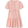 Vertbaudet Dress with 3/4 Sleeves - Coral