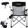 KingCamp Folding Director's Chair With Side Pocket Black/Gray