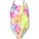 The Children's Place Girl's Rainbow Tie Dye Cutout One Piece Swimsuit - Multi Clr