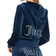 Juicy Couture Og Big Bling Velour Hoodie - Regal Blue