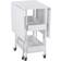 Simply Tidy Kensington White Trolley Table 23.6x51.2"