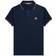 Moncler Polo Shirt with Logo Insert - Dark Blue