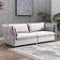 Mixoy Living Room Light Grey Sofa 86.6" 3 Seater