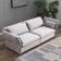 Mixoy Living Room Light Grey Sofa 86.6" 3 Seater
