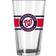 Logo Brands Washington Nationals Stripe Beer Glass 16fl oz