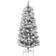 vidaXL Artificial Spruce Hinged with Flocked Snow Green and White Christmas Tree 47.2"