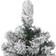 vidaXL Artificial Spruce Hinged with Flocked Snow Green and White Christmas Tree 47.2"