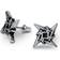 Metallica Ninja Star Logo Stud Earrings - Silver/Black