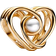 Pandora Openwork Swirling Heart Charm - Gold/Pearl