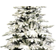 Vickerman Flocked Utica Fir White/Green Christmas Tree 90"