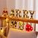 Alphabet Light English Letters Luminous Yellow Table Lamp 6.3"