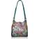 Anna by Anuschka Triple Compartment Satchel - Butterfly Paradise