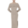 H&M Knitted Off-the-Shoulder Dress - Beige Marl