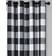 Buffalo Plaid Checkered Grommet Black54x84"