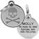 Frisco Personalized Skull & Crossbones Dog & Cat ID Tag Medium