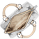Michael Kors Grayson Small Logo Embossed Patent Duffel Crossbody Bag - Silver