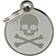 Frisco Personalized Skull & Crossbones Dog & Cat ID Tag Medium