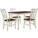 Crosley Furniture Shelby White/Cherry Dining Set 36x65.2" 5