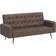 Novogratz Stevie Convertible Blush Pink Velvet Sofa 69" 2 Seater