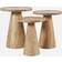 Joss & Main Jean Solid Pedestal Natural Tray Table 18x14"
