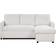 Serta Clancy Convertible Sectional Cream Sofa 77.2" 3 Seater